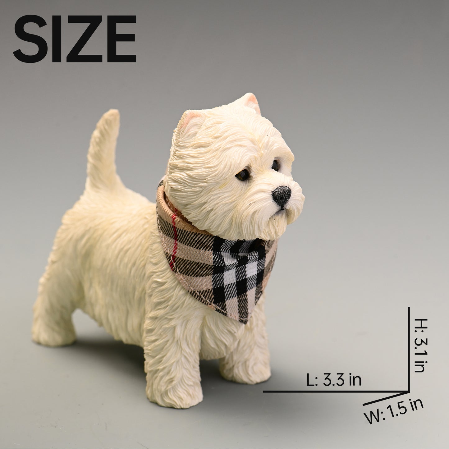 JXK108 West highland terrier dog figurine, dog statue gift for dog lover