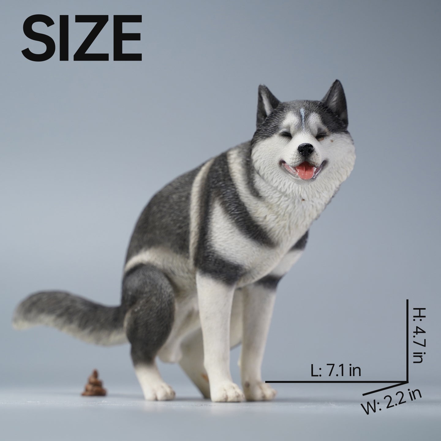 JXK110 Husky dog figurine, dog statue gift for dog lover