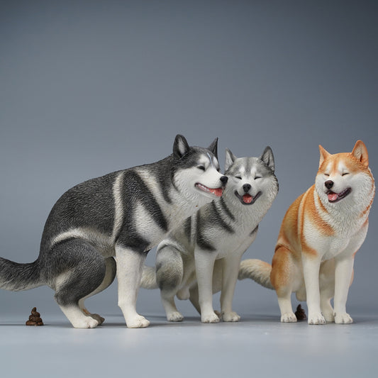 JXK110 Husky dog figurine, dog statue gift for dog lover