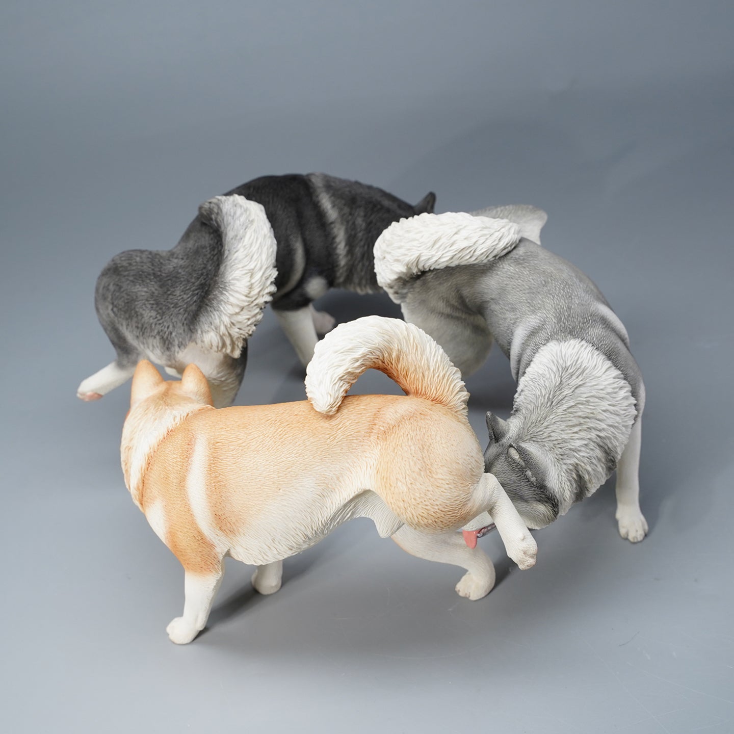 JXK111 Husky dog figurine, dog statue gift for dog lover