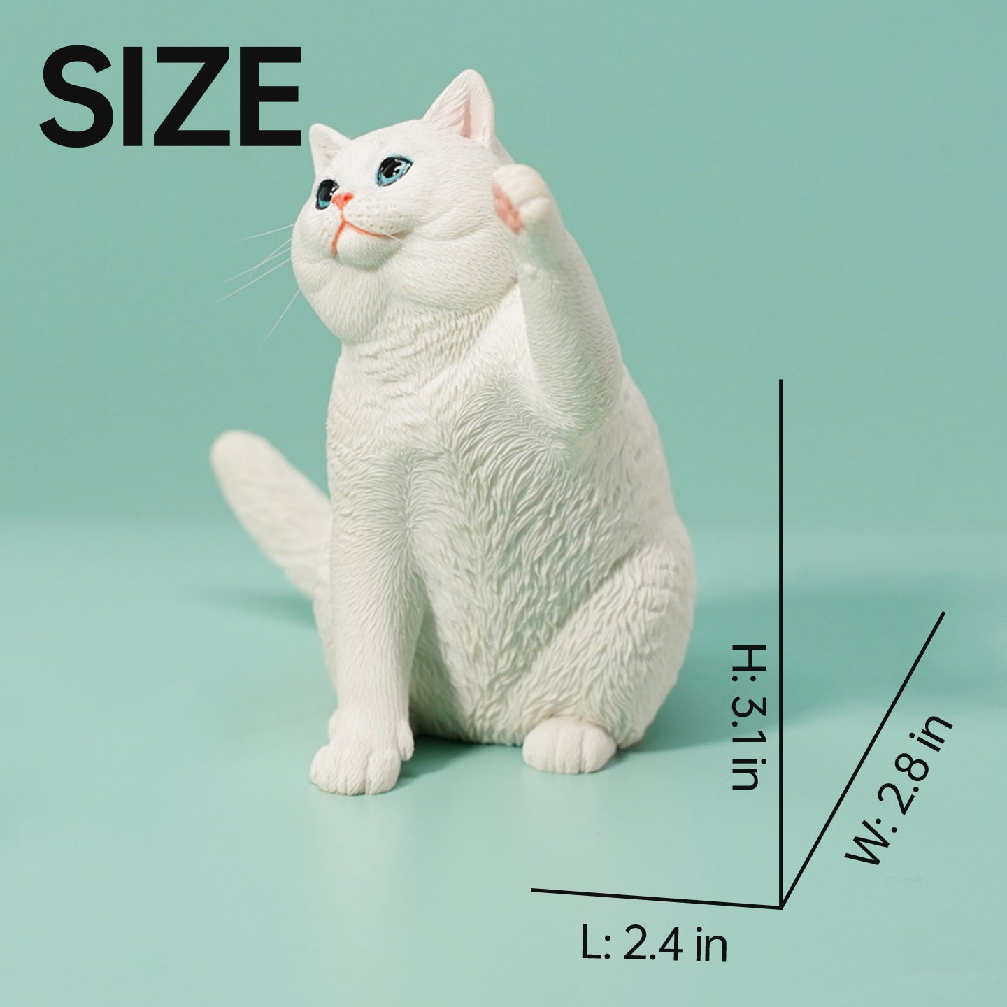 JXK127 British Shorthair Cat figurine, Cat Statue Gift for Cat Loves