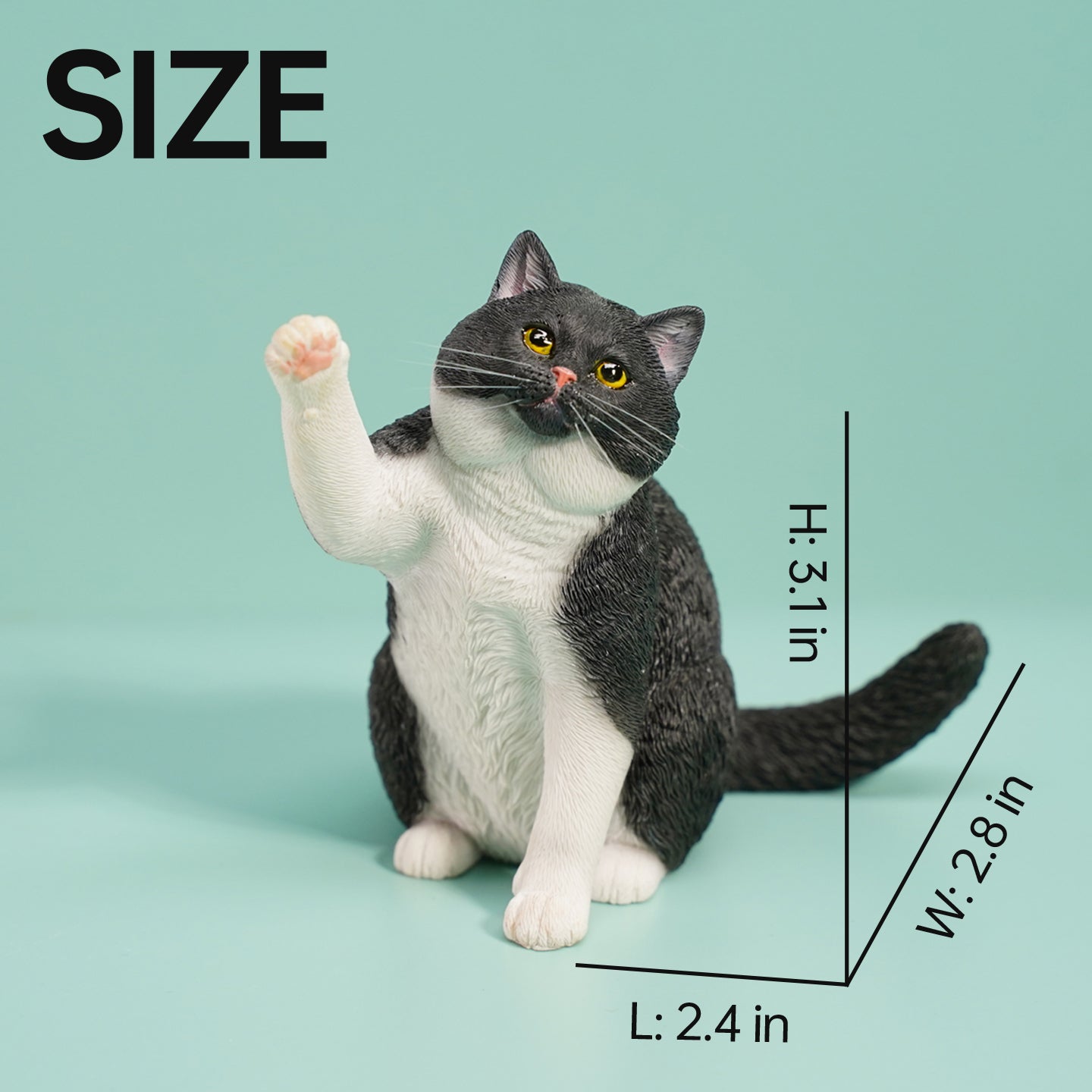 JXK127 British Shorthair Cat figurine, Cat Statue Gift for Cat Loves