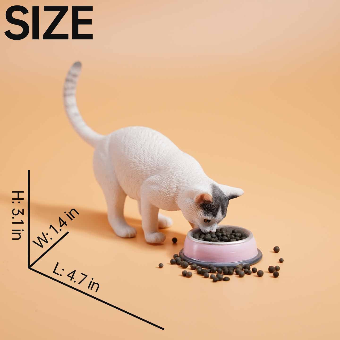 JXK132 Cat figurine for Bookshelf Decor, Cat Statue Gift for Cat Loves