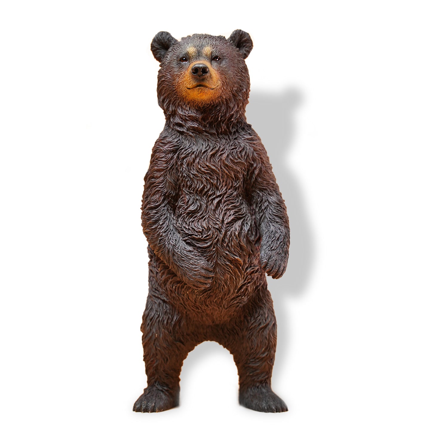 JXK134 Standing Little Brown Bear, Bear Statue Gift for Animal Lovers