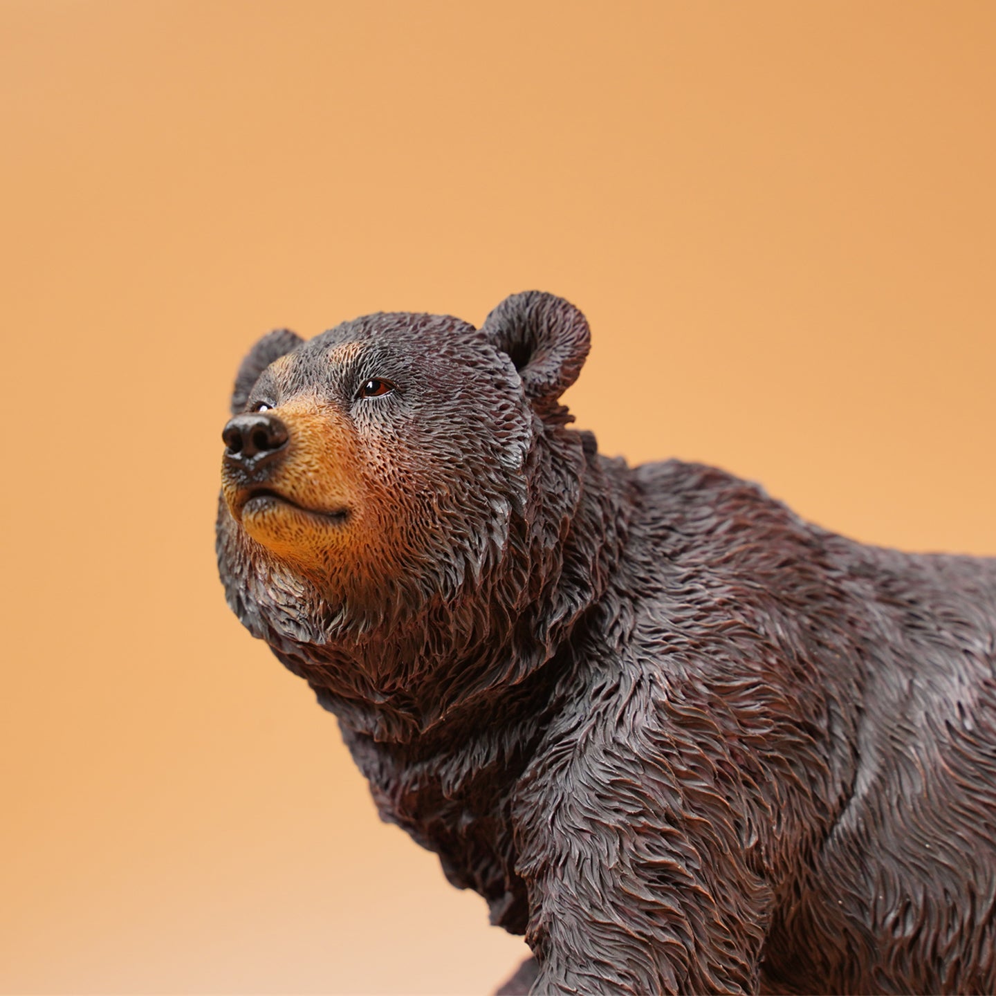 JXK134 Standing Little Brown Bear, Bear Statue Gift for Animal Lovers