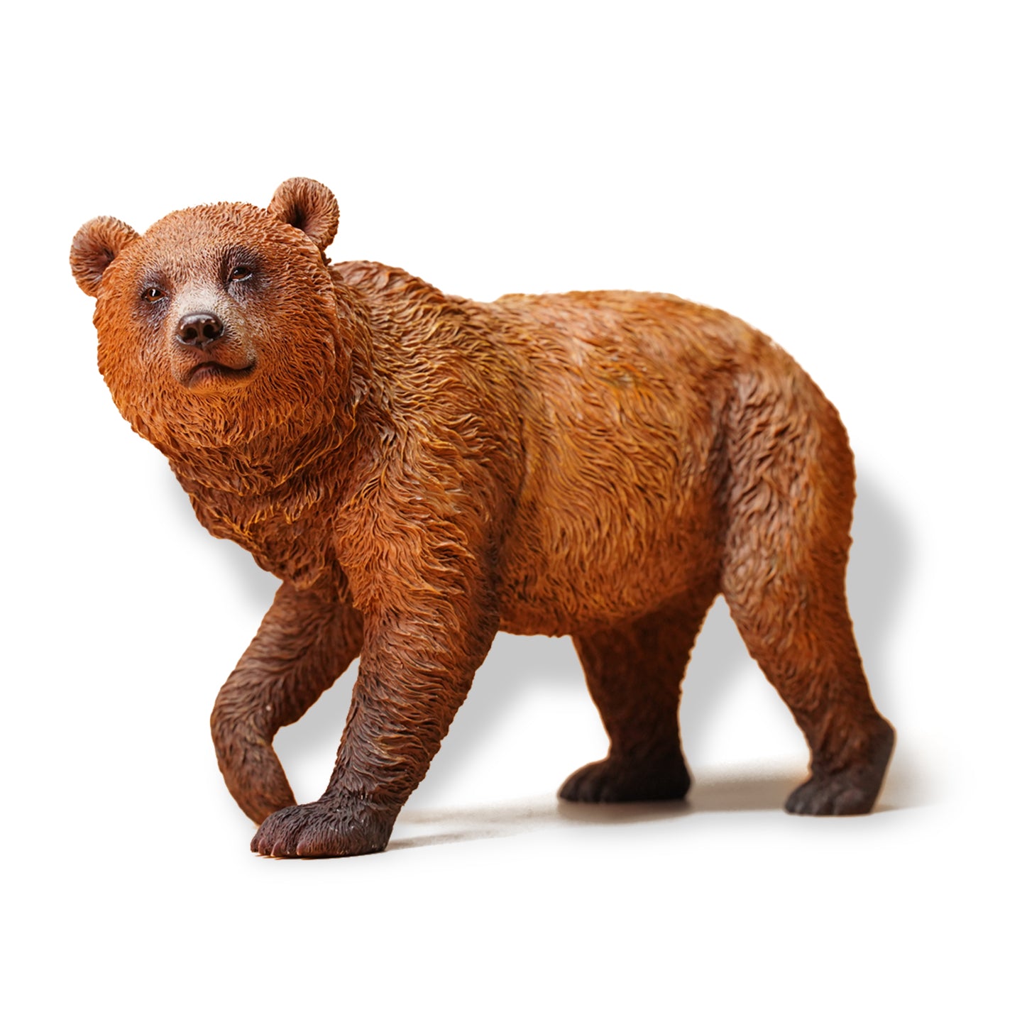 JXK134 Standing Little Brown Bear, Bear Statue Gift for Animal Lovers