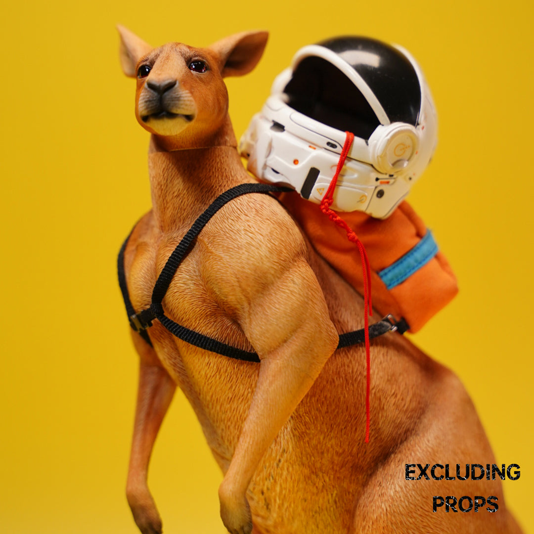 JXK136 Standing Kangaroo with Backpack, Kangaroo Statue Gift for Animal Lovers