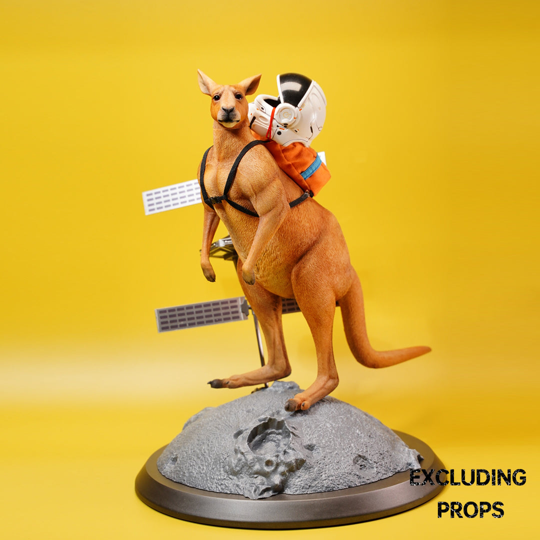 JXK136 Standing Kangaroo with Backpack, Kangaroo Statue Gift for Animal Lovers