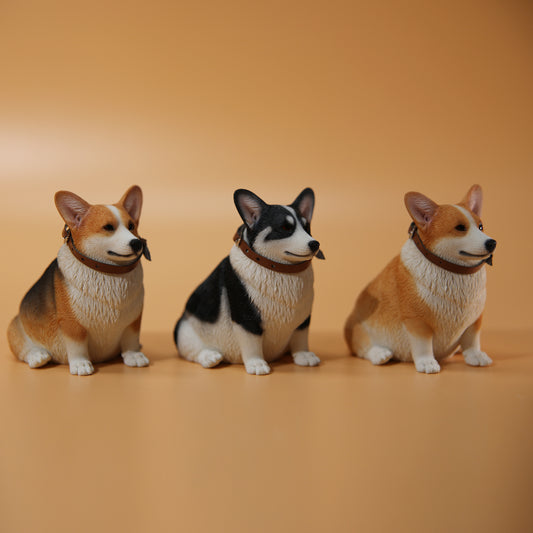 JXK140 Corgi dog figurine, dog statue gift for dog lover