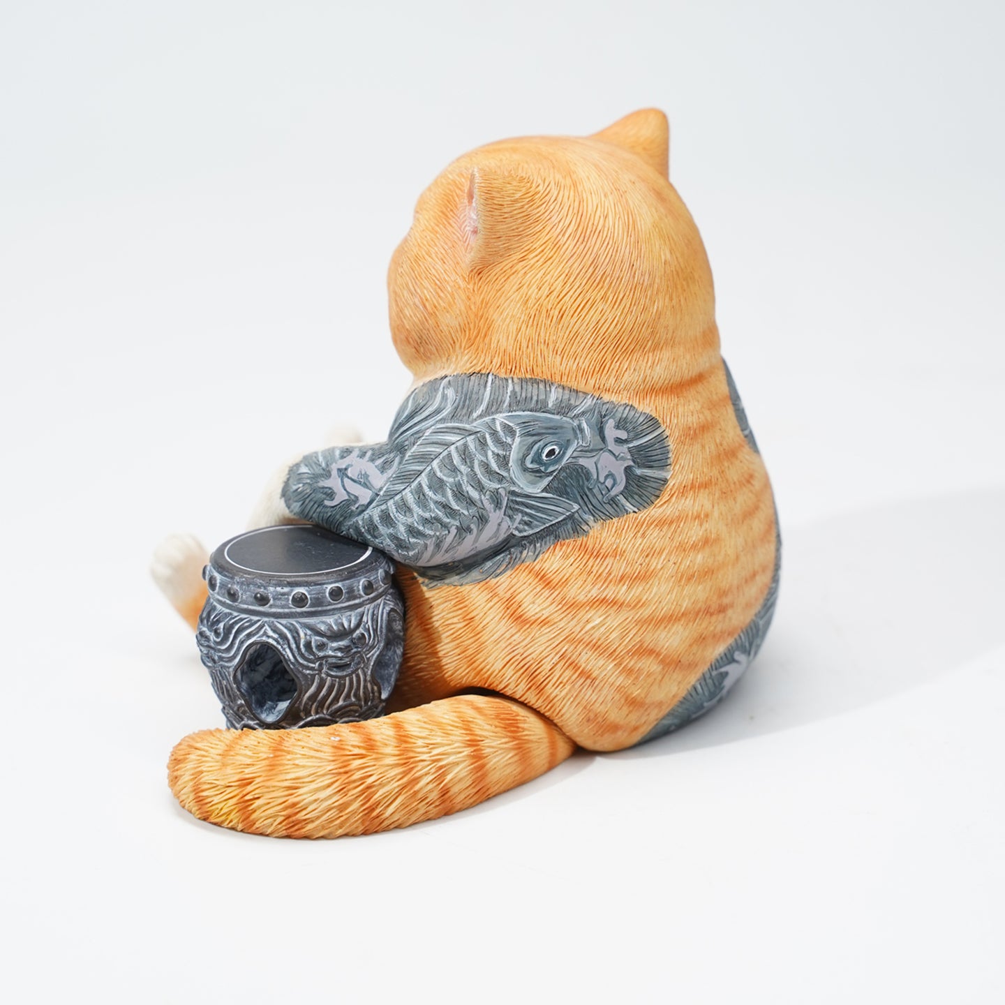 JXK158 Fat cat with tattoo, the gift for cat loves