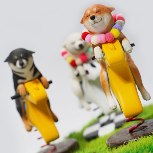JXK161 Shiba Inu Dog Statue, Dog Figurine Gift for Shiba Inu Lover