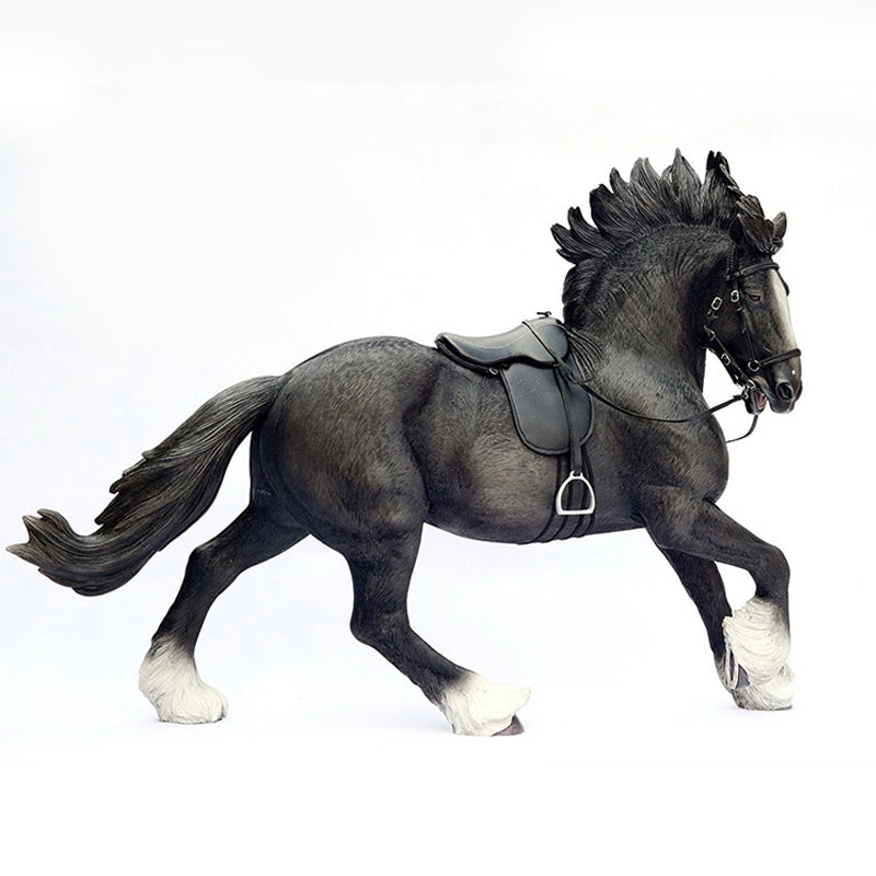 MRZ SH Shire Horse Statue Horse Figurine for Home Decor Gifts for Horse Lovers