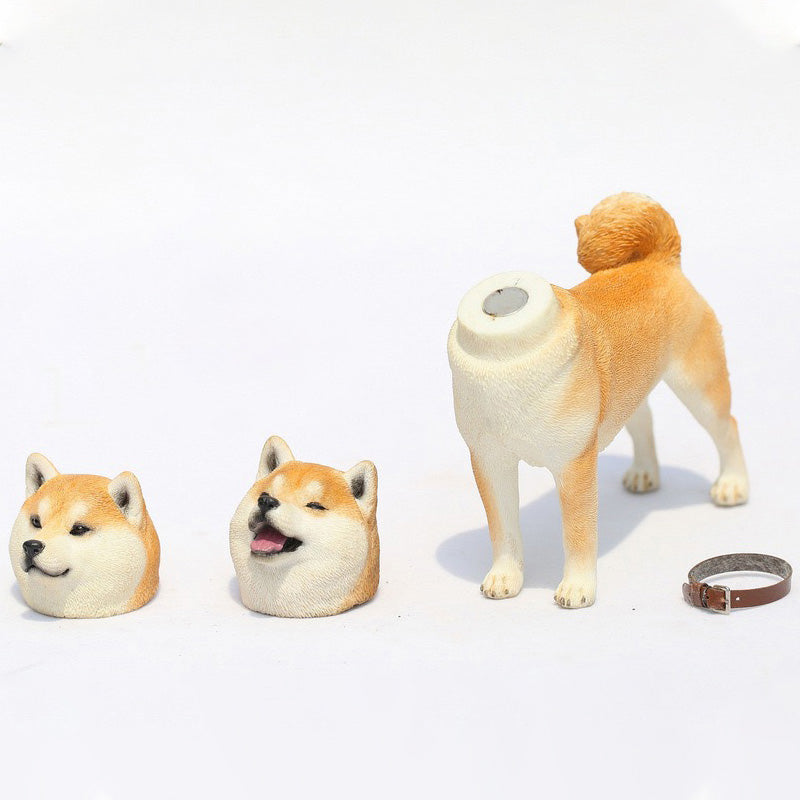 MRZ027 Shiba Inu Dog Statue, Dog Figurine Gift for Shiba Inu Lover