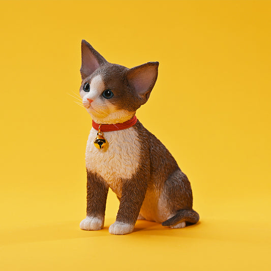 X32303 Devon Cat Figurine Resin Cat Statue for Desktop Gifts for Cat Lovers