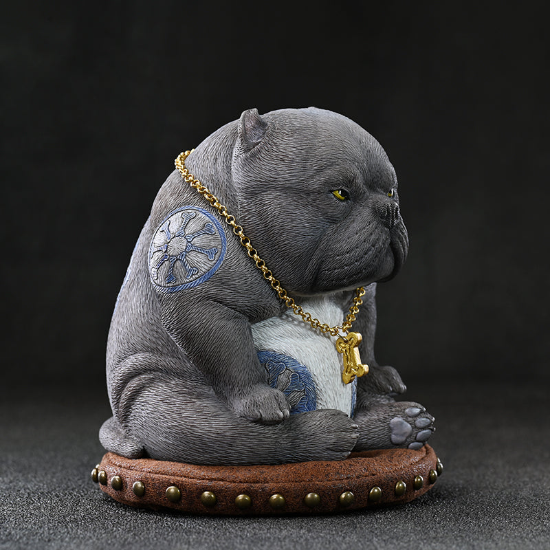 JXK185 Bully Dog Statue, Dog Figurine for Home Decor Gift for Dog Lovers