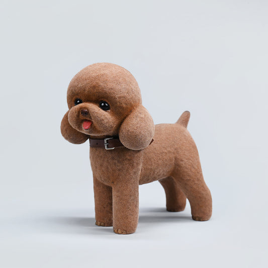 JXK204 Poodle dog figurine dog statue decor for dog lovers