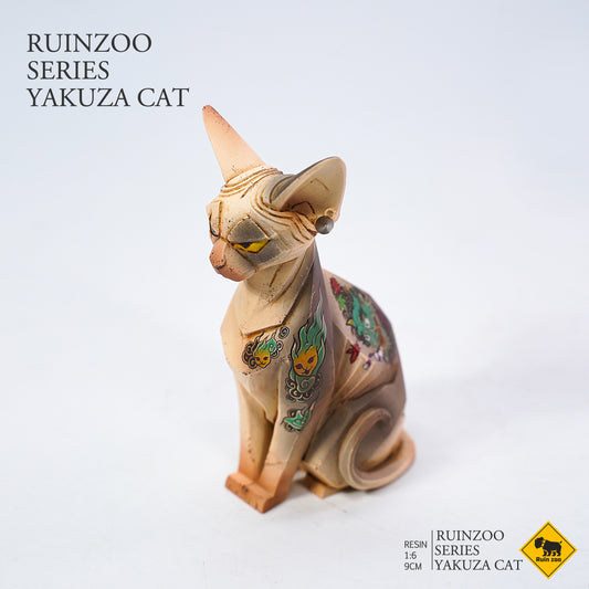 RZ2003 sphinx Cat Figurine Resin Cat Statue for Desktop Gifts for Cat Lovers