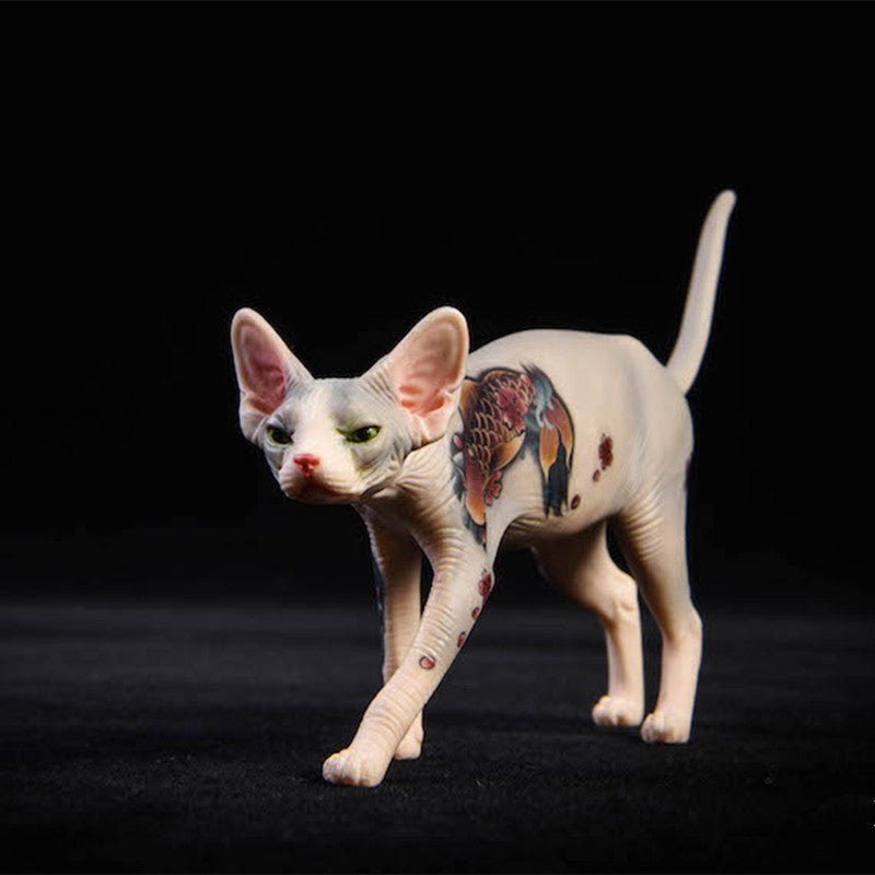 JXK026 Sphinx Cat Figurine Resin Cat Statue Home Decor for Cat Lovers Gifts for Cat Lovers