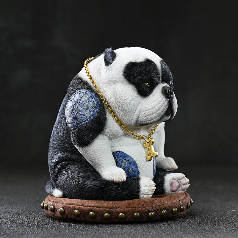 JXK185 Bully Dog Statue, Dog Figurine for Home Decor Gift for Dog Lovers