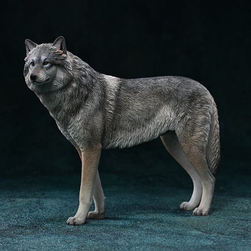 JXK194 Arctic wolf Statue for Home Decor Gifts for Animal Lovers