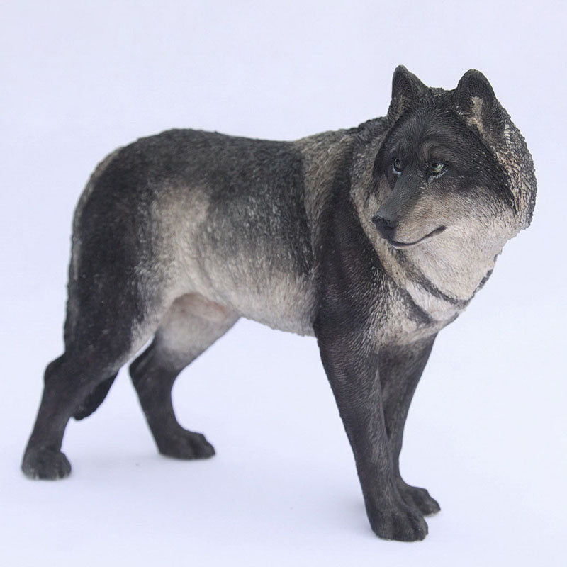 MRZ Steppe Wolf statue for home decor, gifts for Animal Lovers