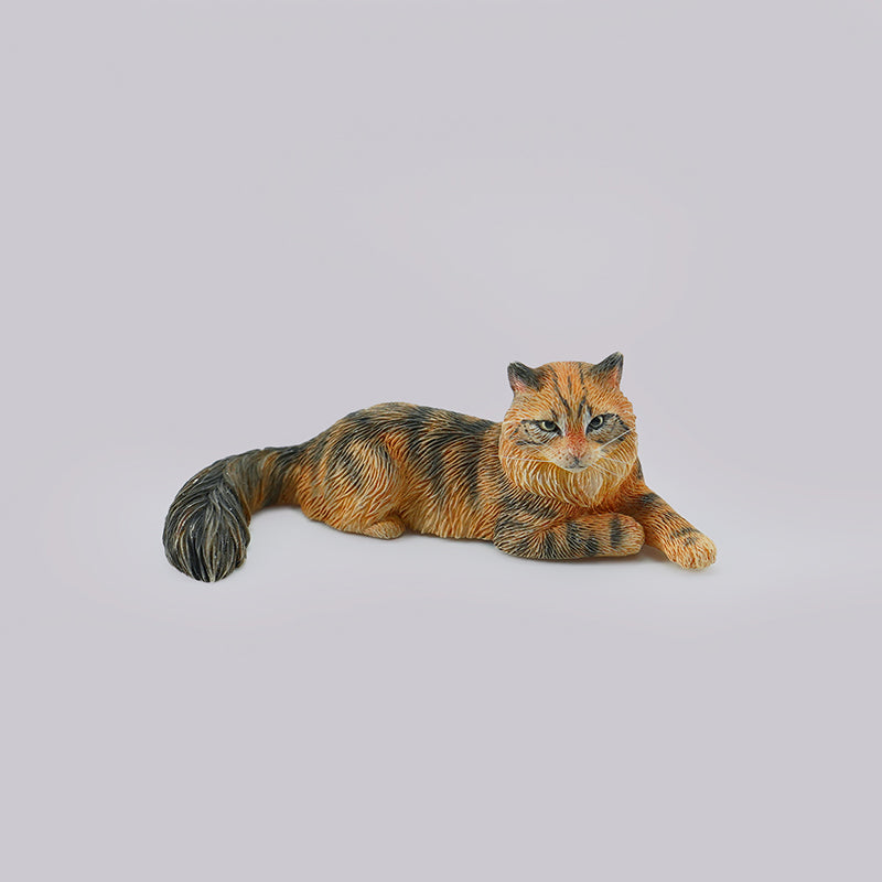 JS2310 Maine Coon Cat Figurine Cat Statue for Cat Lovers