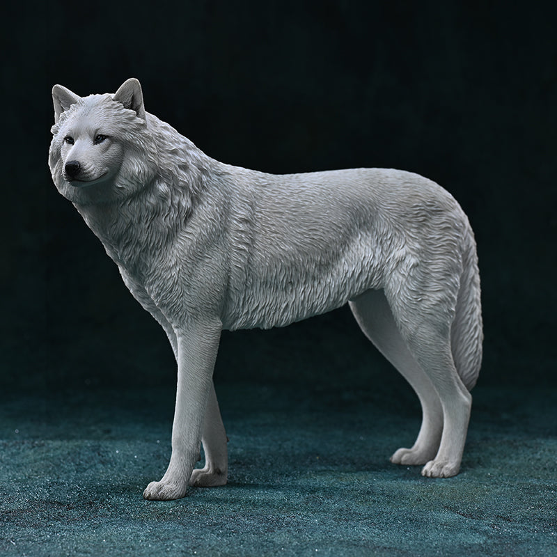 JXK194 Arctic wolf Statue for Home Decor Gifts for Animal Lovers