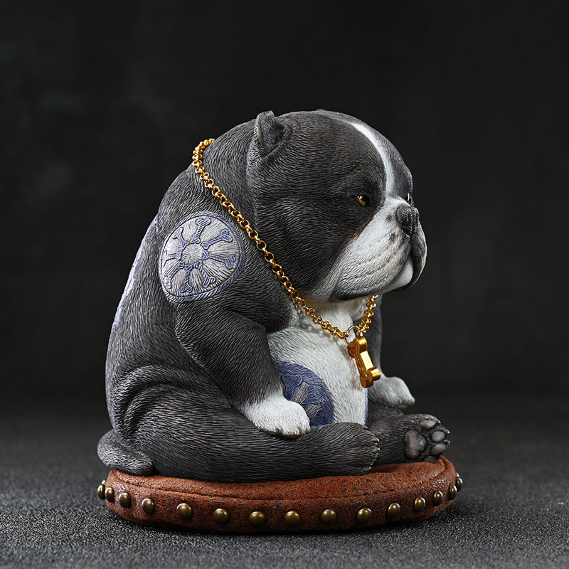 JXK185 Bully Dog Statue, Dog Figurine for Home Decor Gift for Dog Lovers