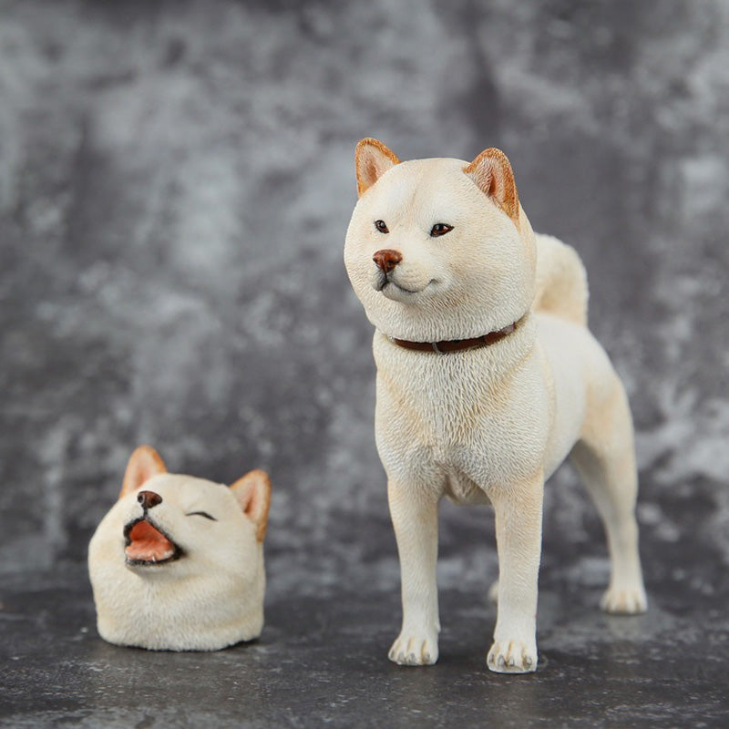 MRZ027 Shiba Inu Dog Statue, Dog Figurine Gift for Shiba Inu Lover