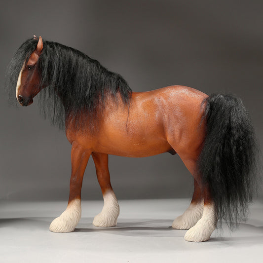 MRZ058 Shire Horse Statue Horse Figurine for Home Decor Gifts for Horse Lovers