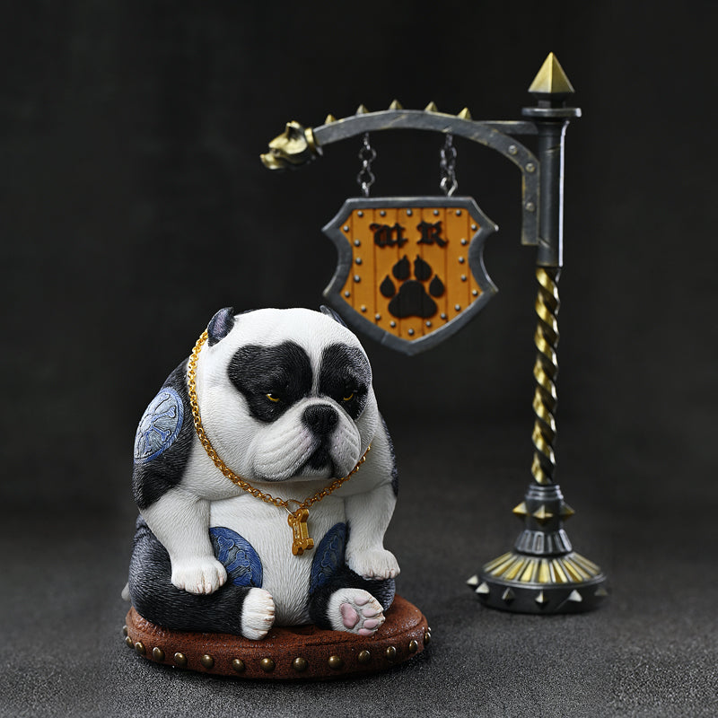 JXK185 Bully Dog Statue, Dog Figurine for Home Decor Gift for Dog Lovers