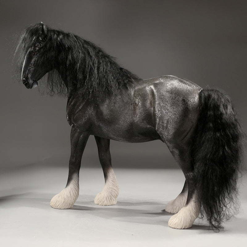 MRZ058 Shire Horse Statue Horse Figurine for Home Decor Gifts for Horse Lovers