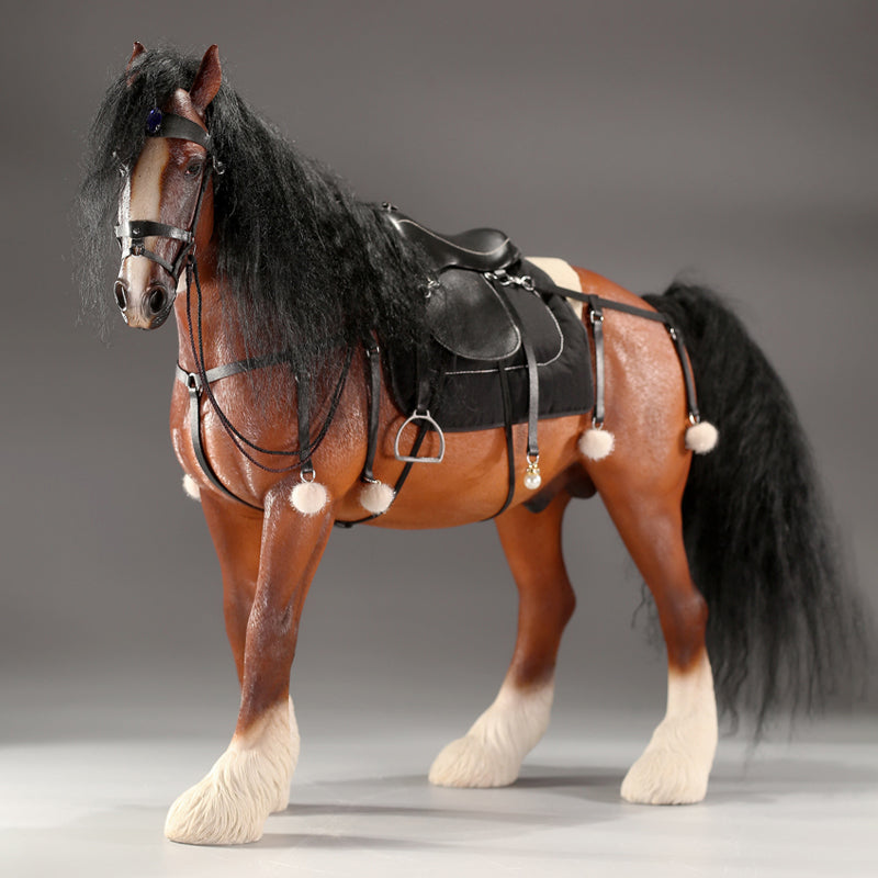 MRZ058 Shire Horse Statue Horse Figurine for Home Decor Gifts for Horse Lovers