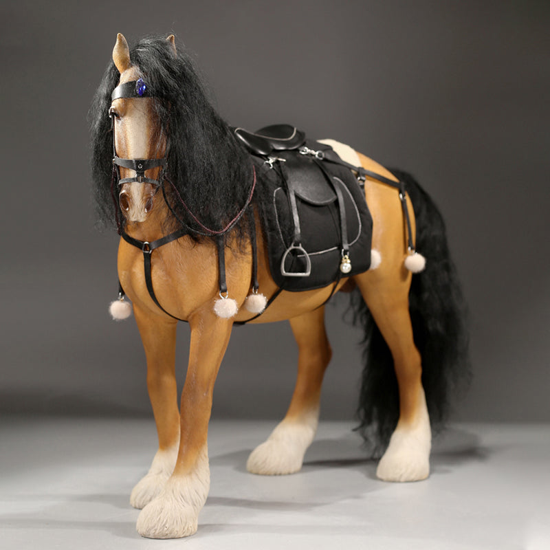 MRZ058 Shire Horse Statue Horse Figurine for Home Decor Gifts for Horse Lovers