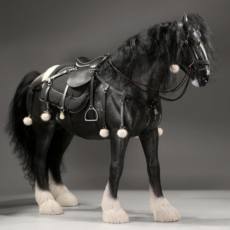 MRZ058 Shire Horse Statue Horse Figurine for Home Decor Gifts for Horse Lovers