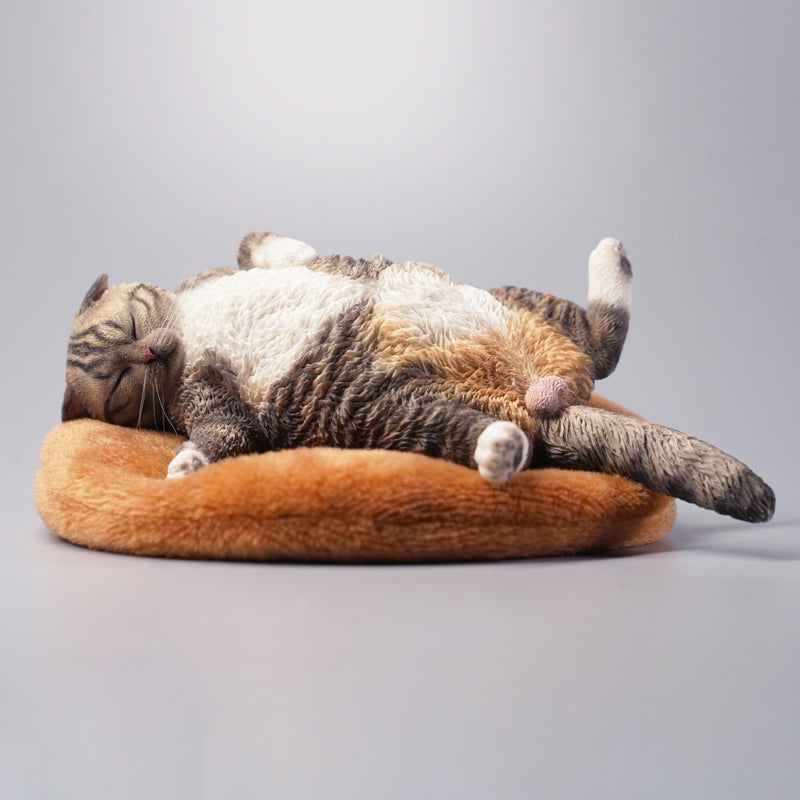 JXK070 Sleeping cat figurine that heal hearts, cat statue gift for cat loves