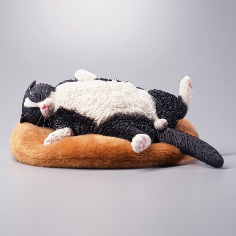 JXK070 Sleeping cat figurine that heal hearts, cat statue gift for cat loves