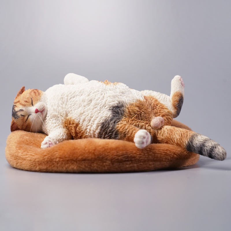 JXK070 Sleeping cat figurine that heal hearts, cat statue gift for cat loves