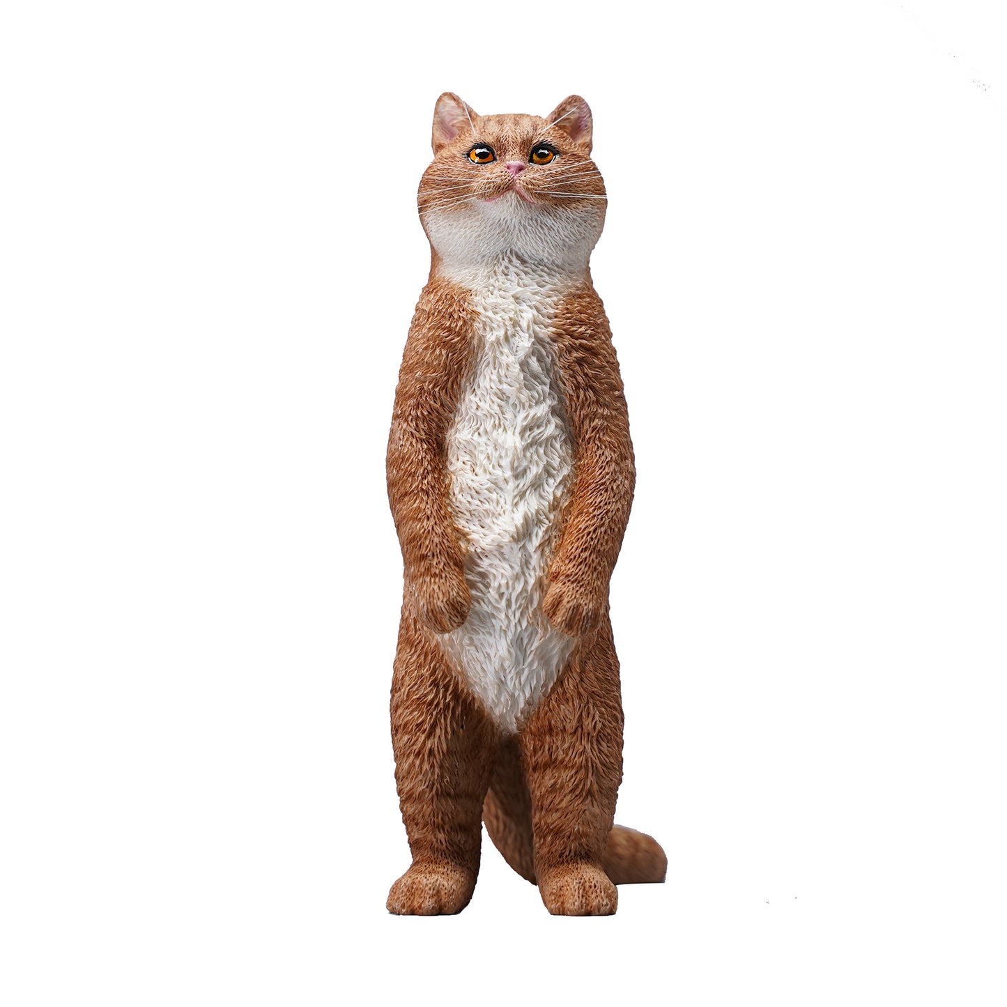 JXK084 Sitting cat figurine resin cat statue for coffee table decor gift for cat lovers