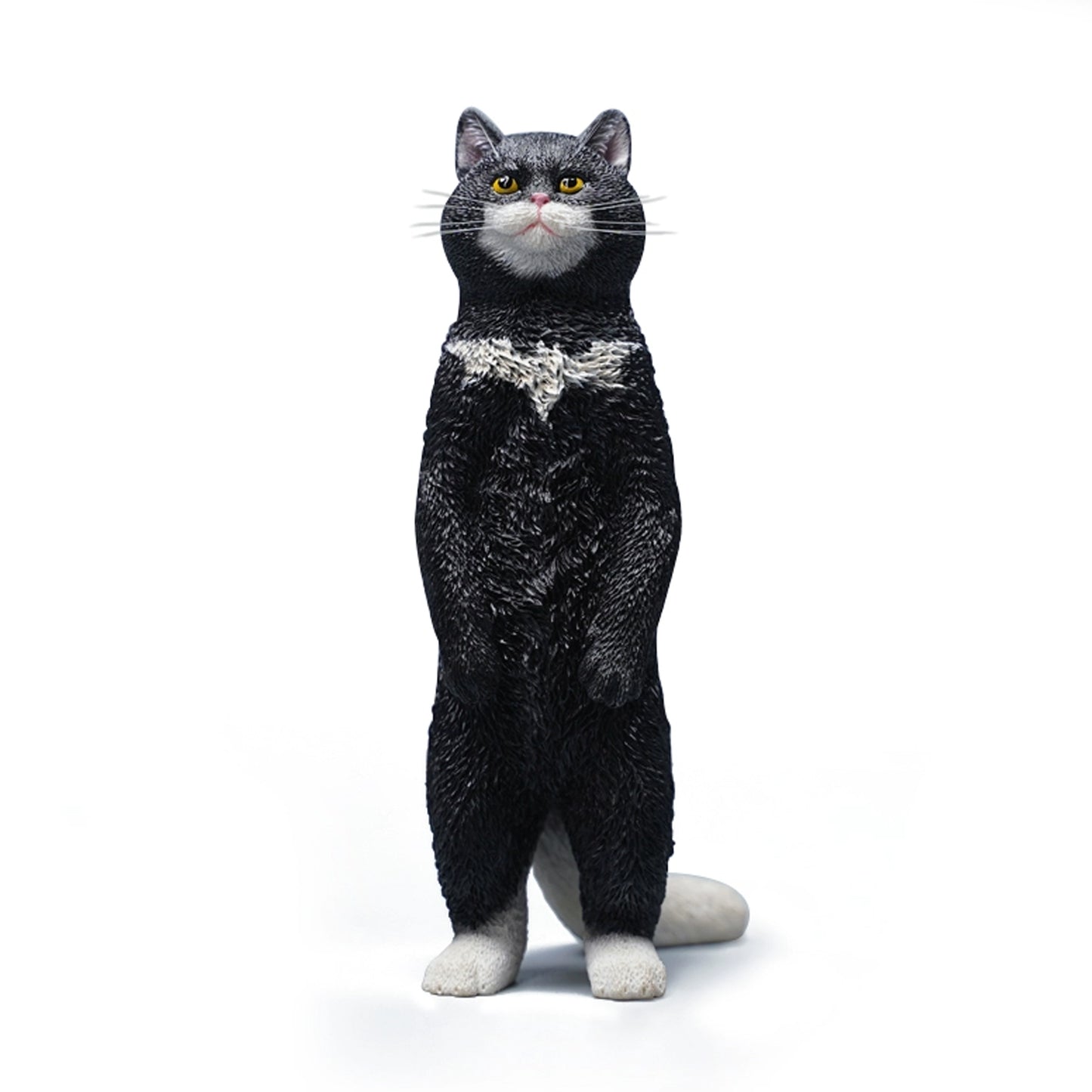 JXK084 Sitting cat figurine resin cat statue for coffee table decor gift for cat lovers