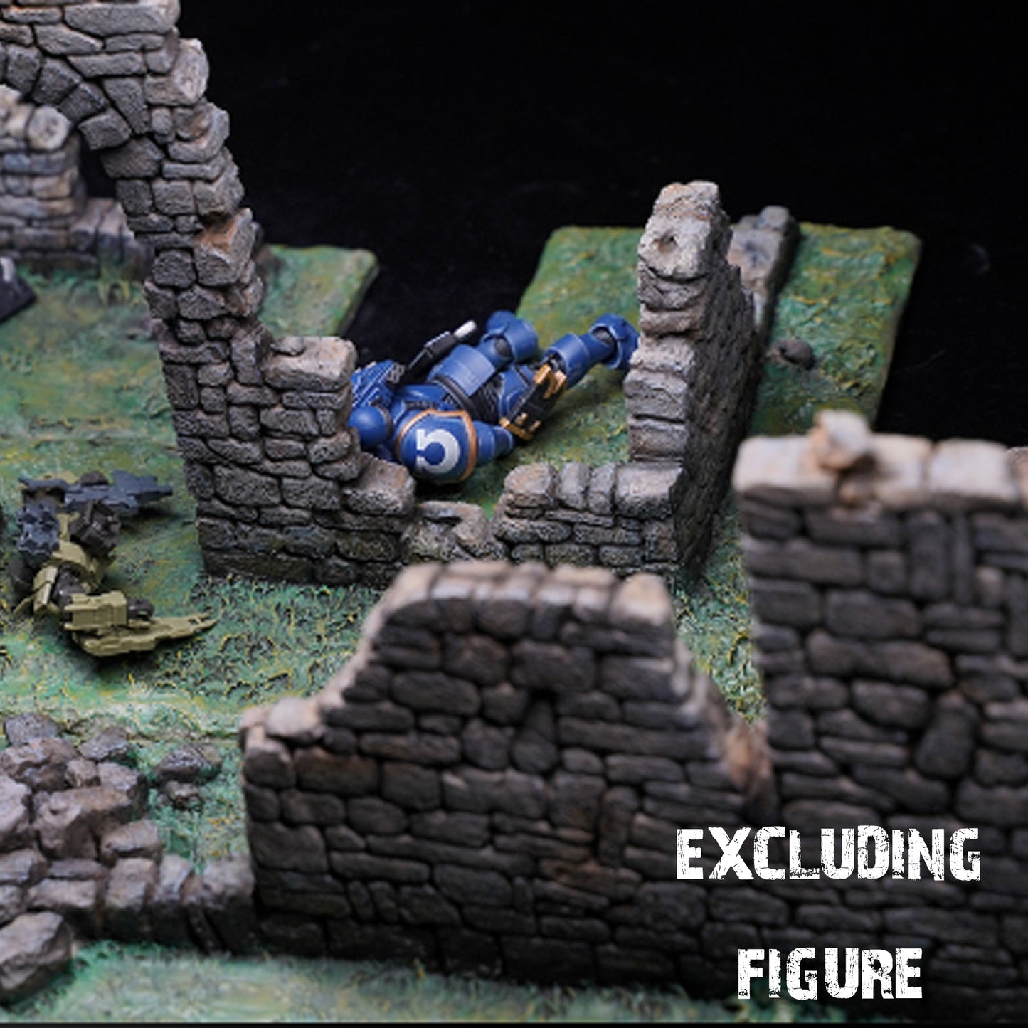 M2308 Scenes of medieval ruins for figure