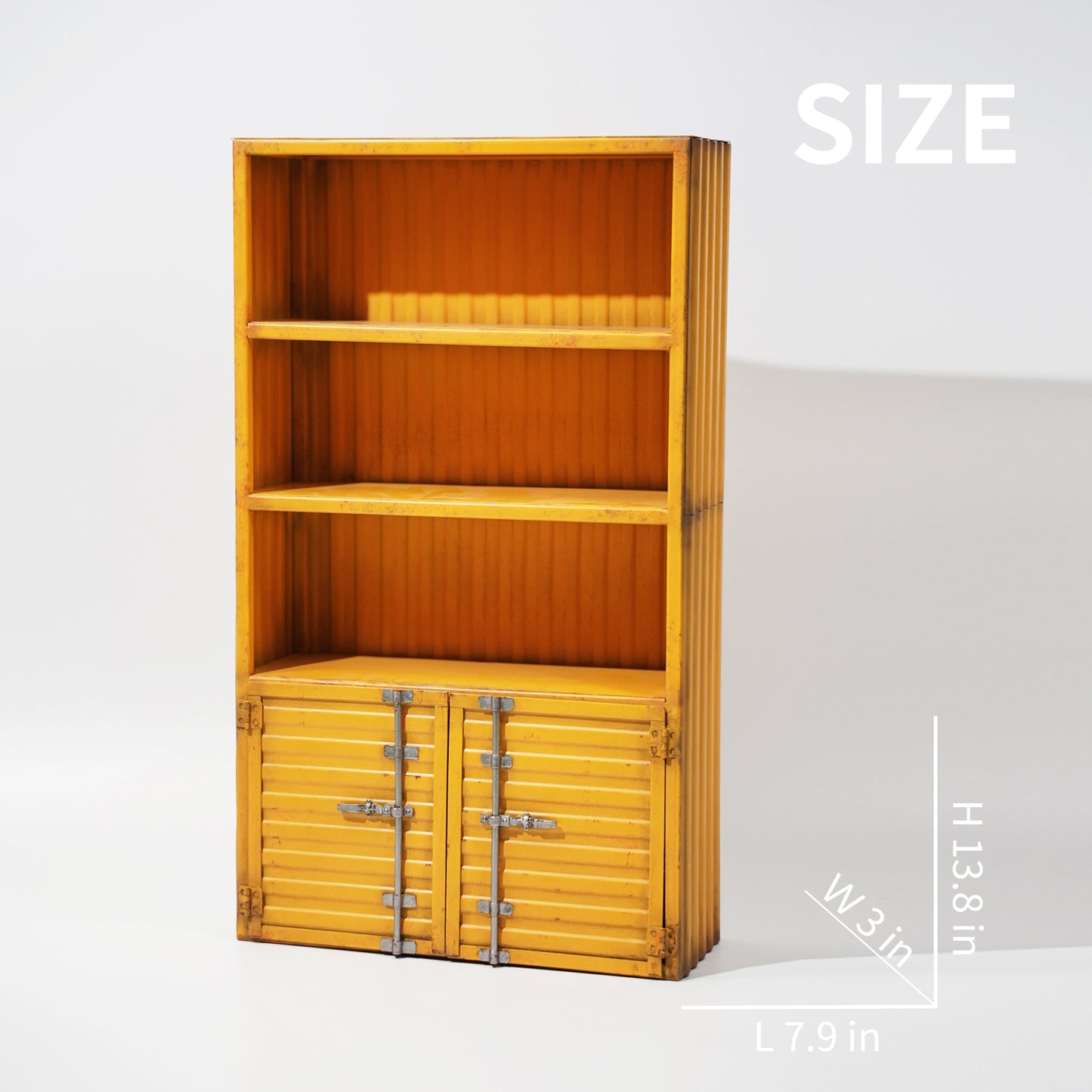 M2231 Container style iron bookcase for action figure