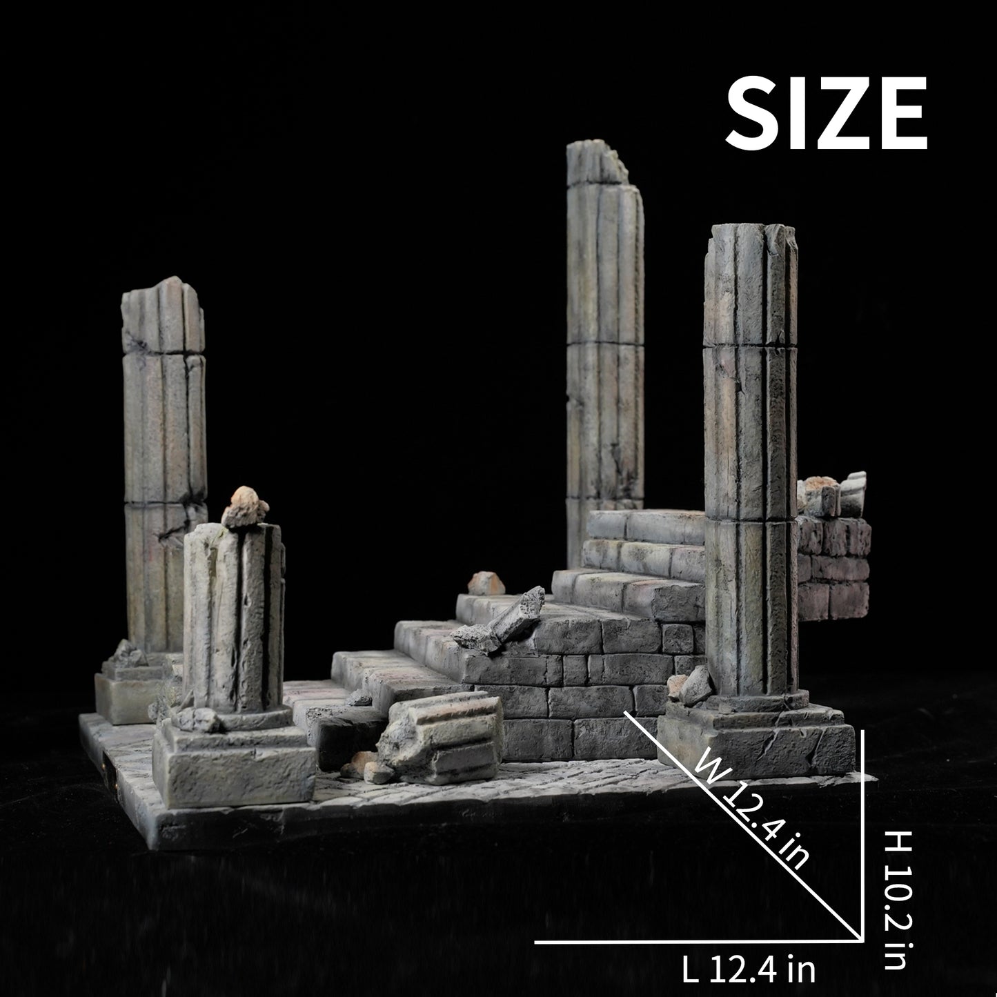 M2233 Diorama of ancient Greek ruins for action figure