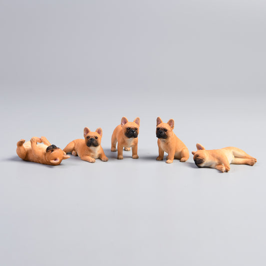 JXK058 French bulldogs with different appearance mini dog decor for dog lovers