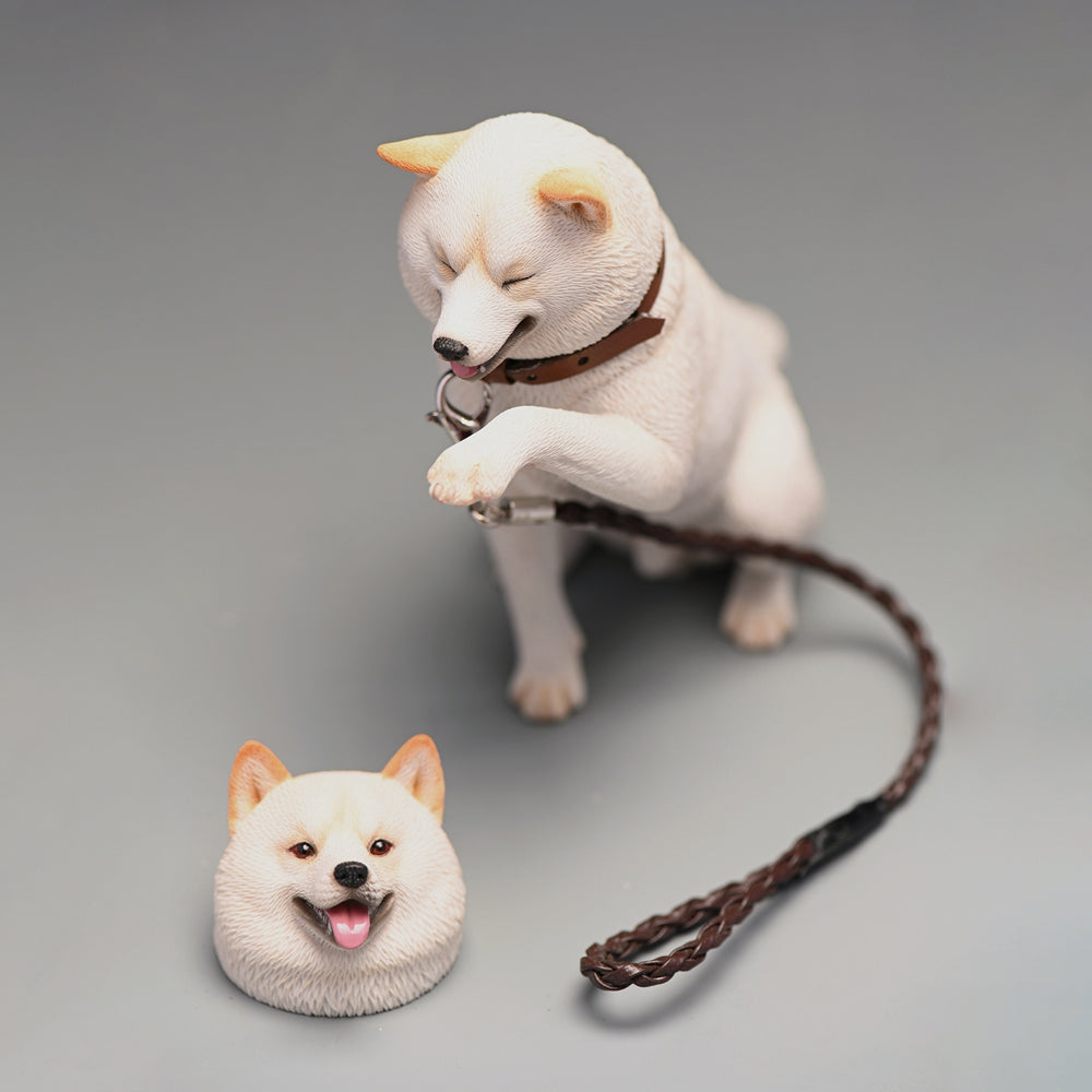 JXK114 Shiba Inu Decor, Lovely Shiba Inu Sitting Obediently, Gift for Shiba Inu Lover