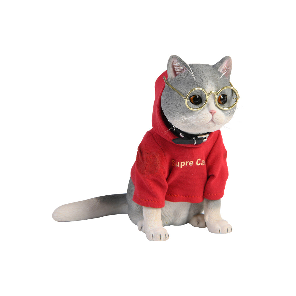 JXK061 Fortune cat American shorthair cat statue, gift of cat loves