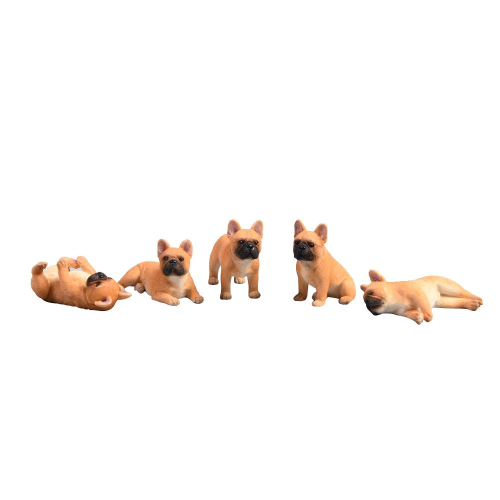 JXK058 French bulldogs with different appearance mini dog decor for dog lovers