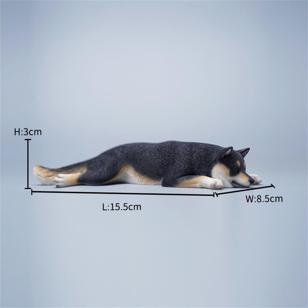 JXK098 Shiba Inu Statue, Shiba Inu Lying on The Mat, Gift for Shiba Lover