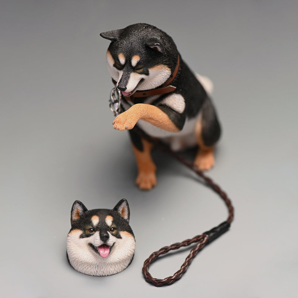 JXK114 Shiba Inu Decor, Lovely Shiba Inu Sitting Obediently, Gift for Shiba Inu Lover