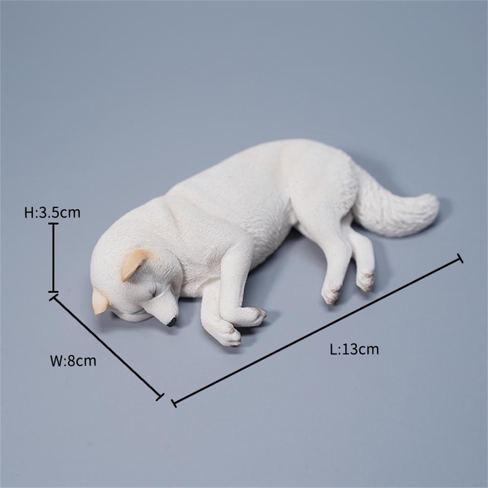 JXK098 Shiba Inu Statue, Shiba Inu Lying on The Mat, Gift for Shiba Lover